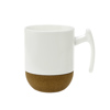 Cryspo Trio Koupa Porselanis Lefki 'Cork Mug' 280ml me Basi apo Fello 1005325